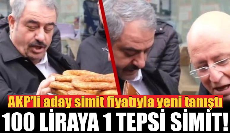 AKP Diyarbakır adayı Halis Bilden, 100 liraya bir tepsi almaya çalıştı!