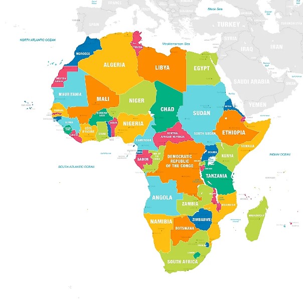 Afrika kıtasında toplam olarak kaç ülke var?