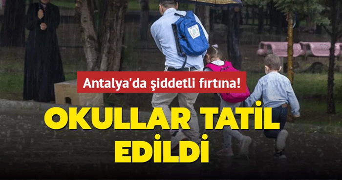 Antalya’da 14 Şubat Çarşamba okullar tatil mi ? AFAD’dan Antalya için yağış ve sel uyarısı