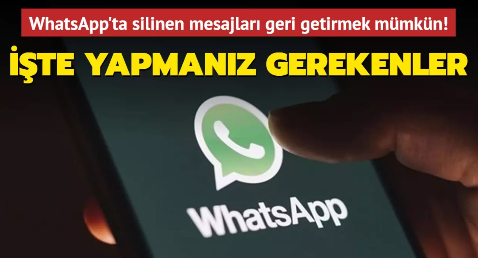 WhatsApp Silinen Mesajı Görme (iPhone İOS) 2024
