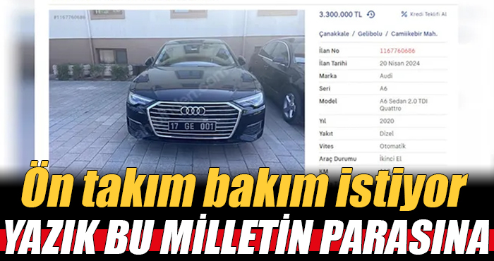 Yazık bu milletin paralarına! AK Partili başkan makam aracını satışa çıkardı: 3 milyon 300 bin TL
